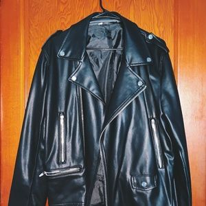 Zara Faux Leather Biker Jacket